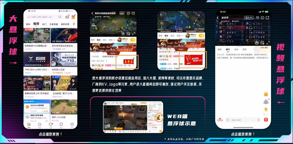 网络直播平台广告